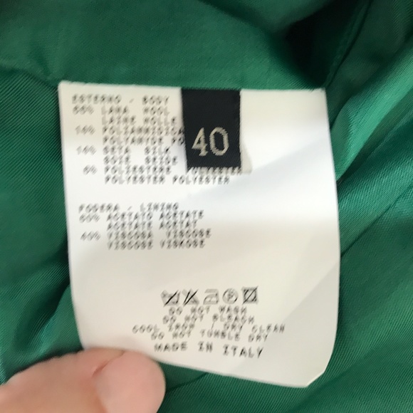 SOLD - ETRO {40} Wool Printed Jacket Orange & Green Tapestry - Picture 5 of 16